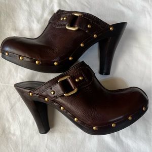 ANTONIO MELANI Pacific Leather Heeled Mule